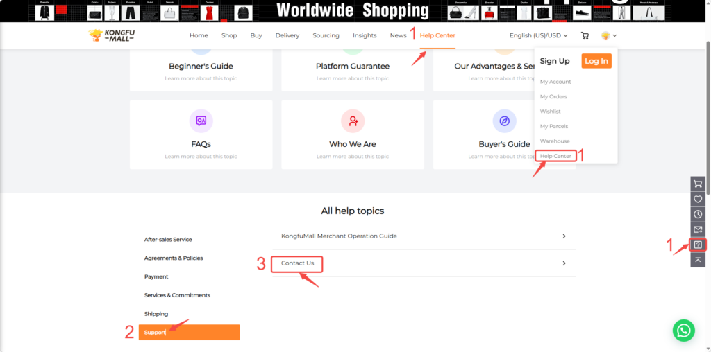 3 ways to get in touch with us