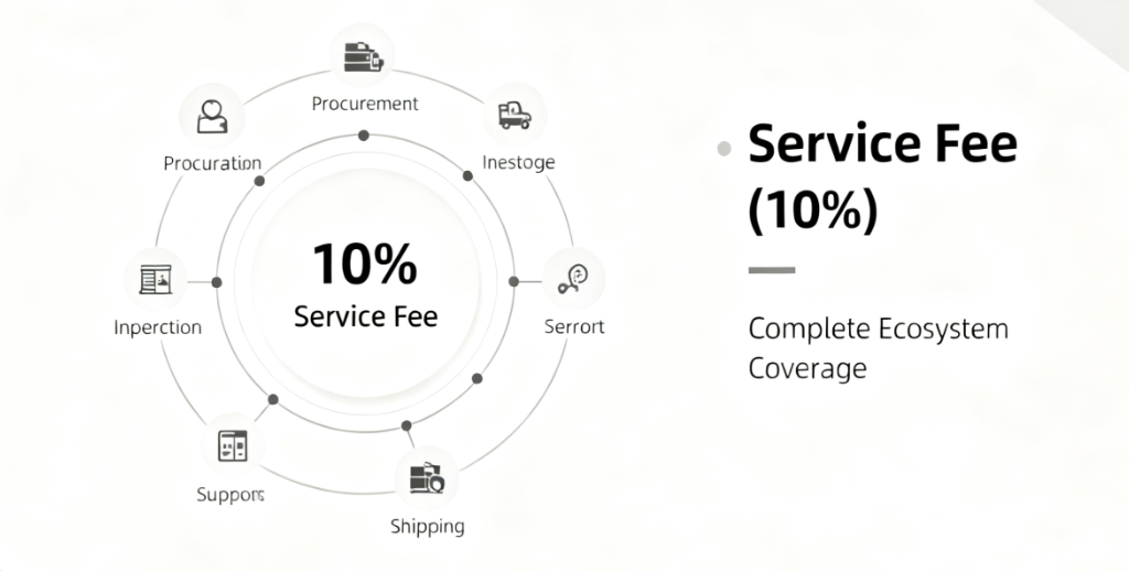 KongfuMall Transparent Pricing
Service Fee Structure