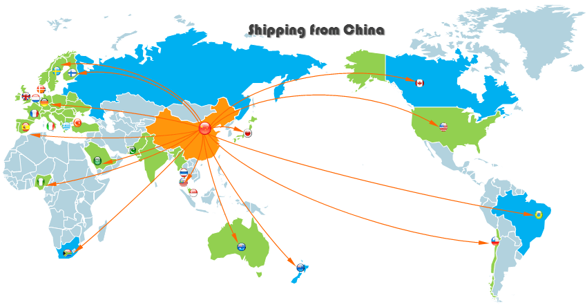 Low-cost shipping from China to worldwide regions