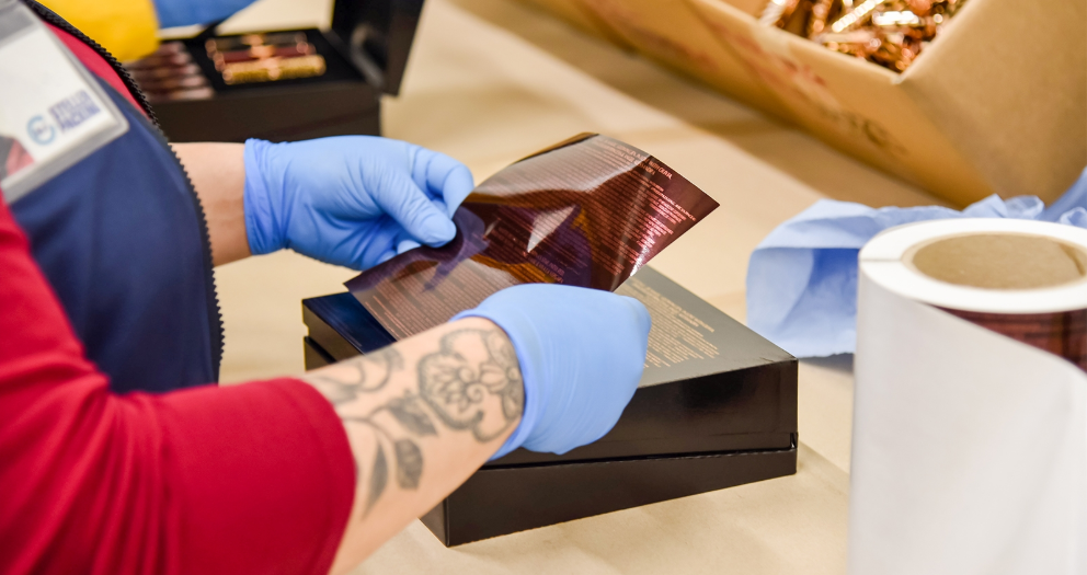 label removal and repacking service