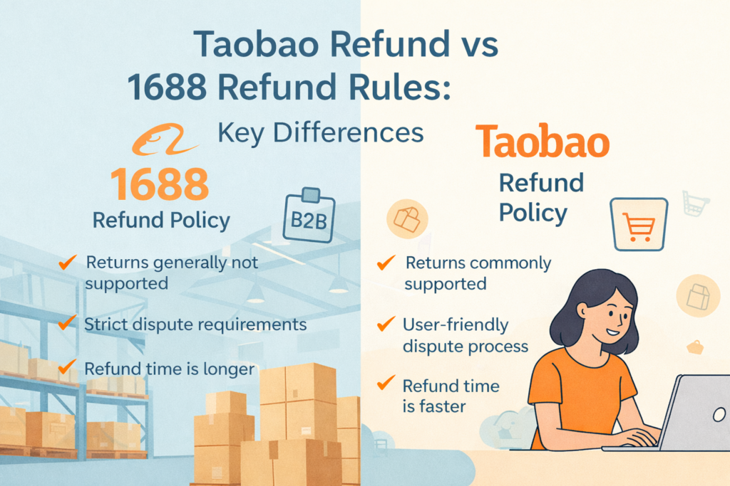 Taobao Refund vs 1688 Refund Rules