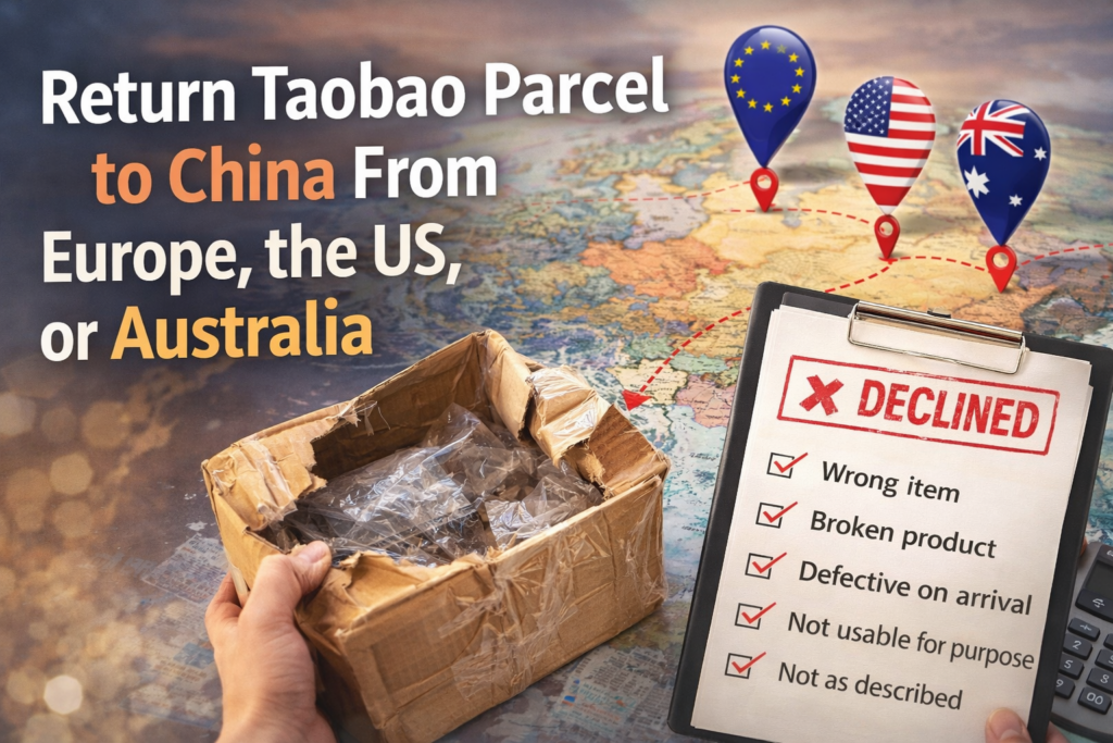 Return Taobao Parcel to China From Europe, the US, or Australia
