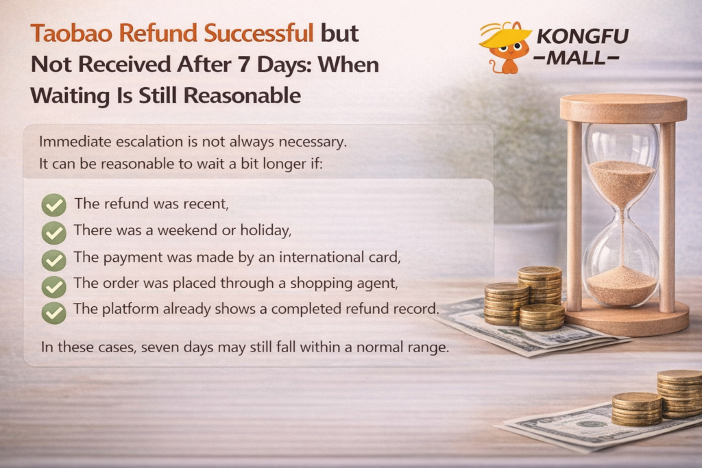 Taobao Refund Successful but Not Received After 7 Days