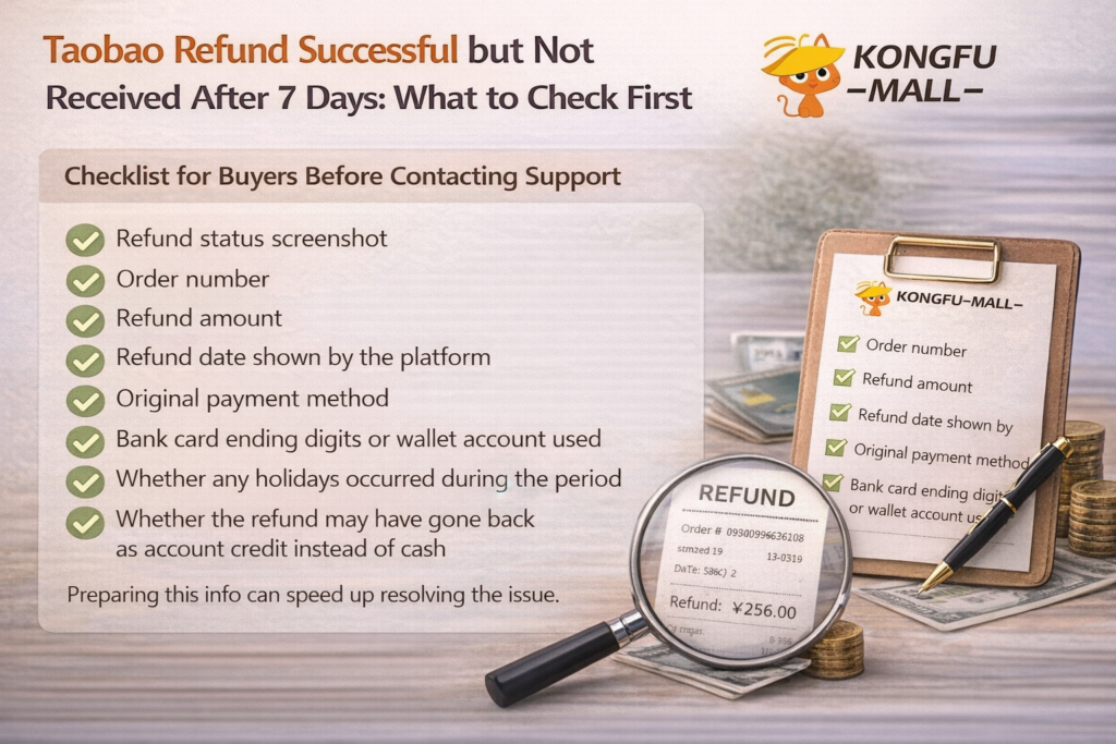 Taobao Refund Successful but Not Received After 7 Days